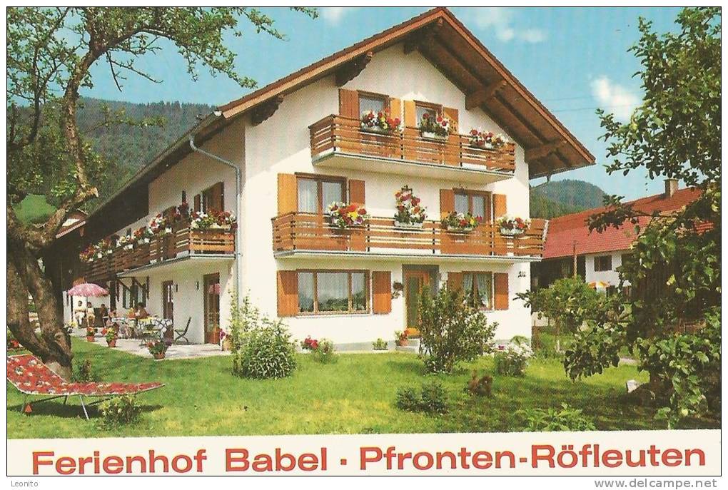 PFRONTEN RÖFLEUTEN Ferienhof BABEL Im Allgäu Bayern - Pfronten