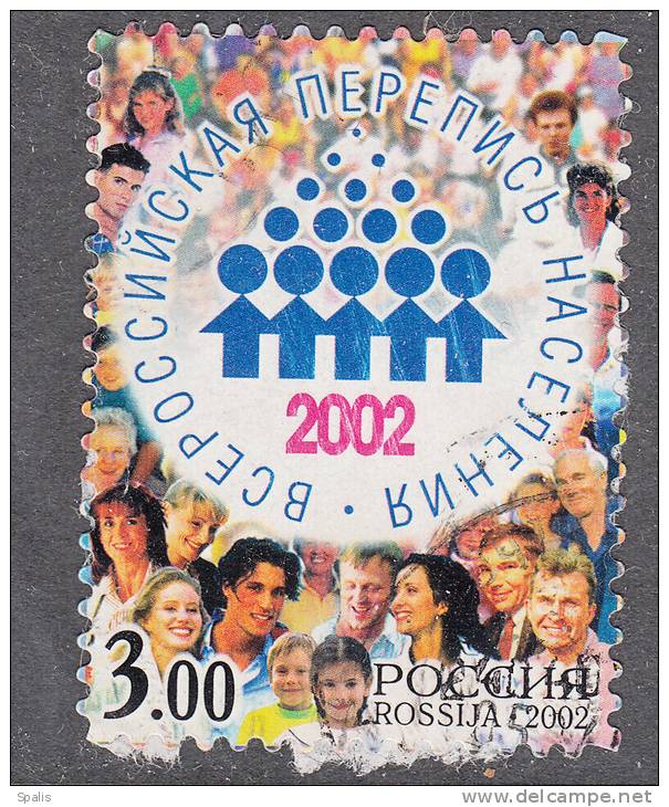 Russia 2002 Michel Nr 1018 Used Census - Usados