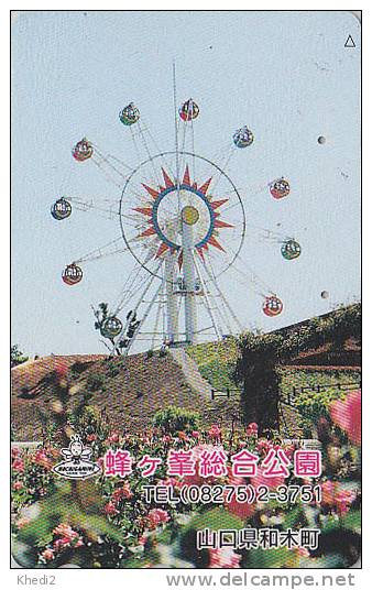 Télécarte Japon - PARC D´ATTRACTION / Logo ABEILLE BEE BIENE - AMUSEMENT PARK Japan Phonecard - ATT 215 - Spiele