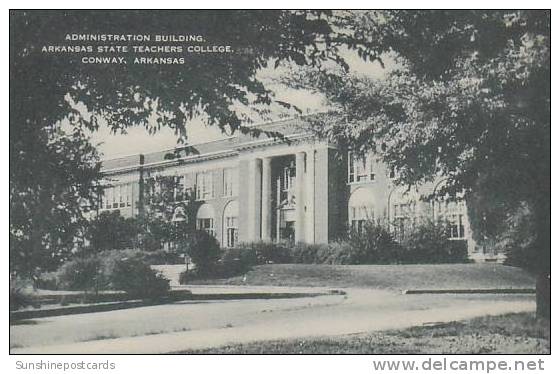 Arkansas Conway Administration Building Arkansas State Teachers College Albertype - Other & Unclassified