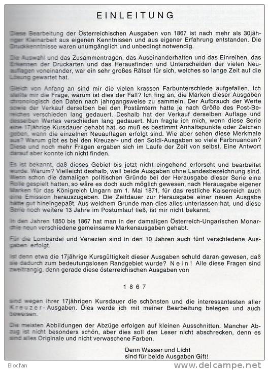 1.Serie Österreich In The Handbook 1867 New 180€ Classicer Stamps Kreuzer And Soldi-Edition Catalogue Stamp Of Austria - Ed. Originales