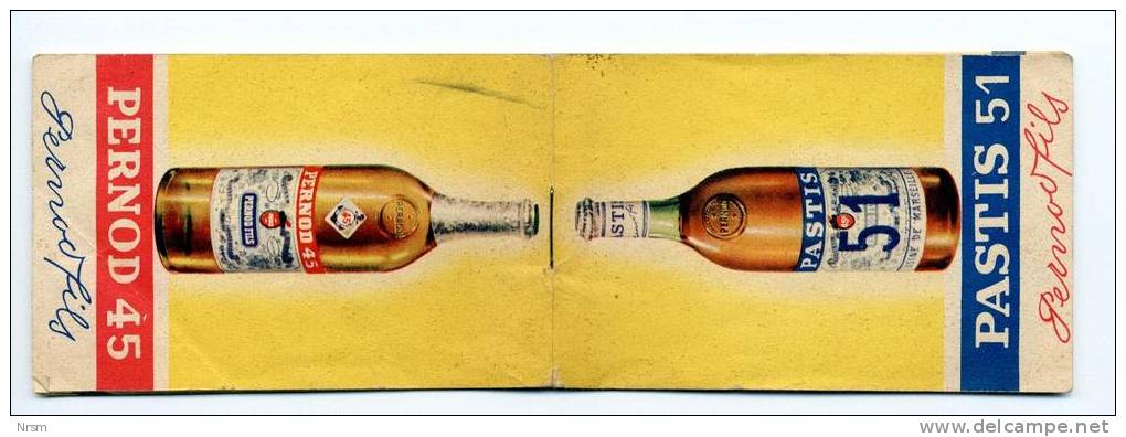 Bistrot / Ancien Carnet De Commande Ou De Jeu Publicitaire Pernod - Alcohols