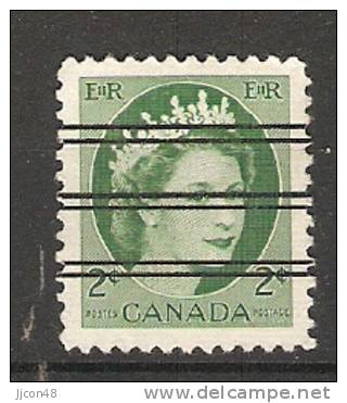 Canada  1954-62  Queen Elizabeth II (o) 2c - Precancels