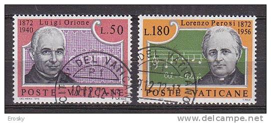 Z1812 - VATICANO SASSONE N°532/33 - VATICAN Yv N°547/48 - Used Stamps
