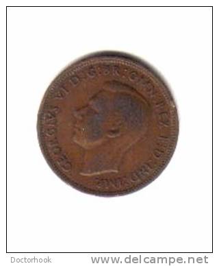 GREAT BRITAIN    1/2 PENNY  1939  (KM # 844) - C. 1/2 Penny