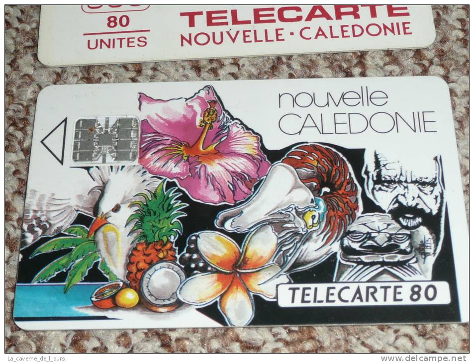 Lot Rares Télécartes Carte Télécarte Publiques Nouvelle-Calédonie CAGOU 80u SC4 P7 Mosaique 1988 -1994 - 1988