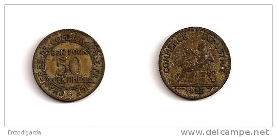 50 Centimes - Chambres De Commerce - Bronze-Aluminium - ETAT TB - 1925 - G 421 - F 191-7 - 50 Centimes