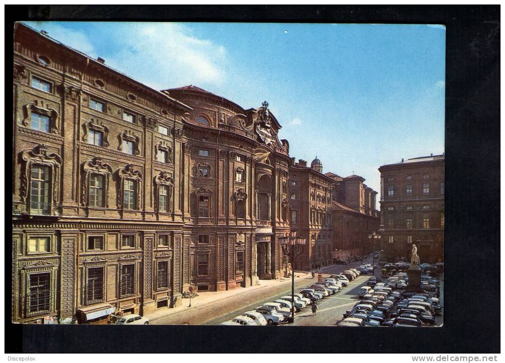 B2490 Torino, Palazzo Carignano - Auto, Cars, Voitures - Serie Italia 61 Celebrazione Del Centenario D´ Italia - Palazzo Carignano