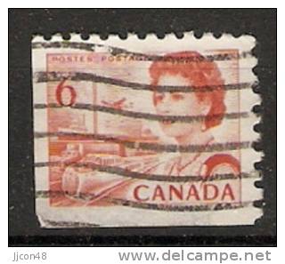 Canada  1967-72 Queen Elizabeth II  Perf. 10 (o) 6c - Timbres Seuls