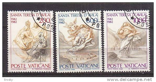 Z1945 - VATICANO SASSONE N°713/15 - VATICAN Yv N°731/33 - Usados