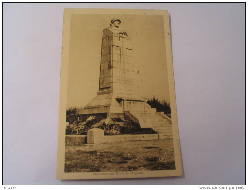 EL- MONUMENT AUX MORTS DE L'ARGONNE.. - Monumenti Ai Caduti