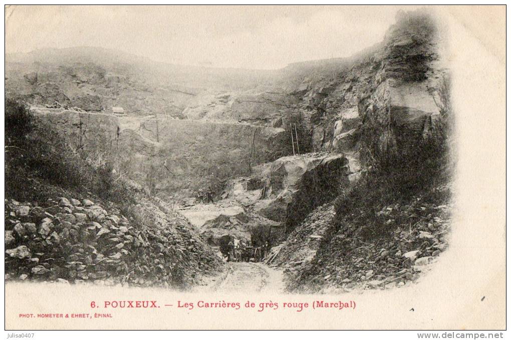 POUXEUX (88) Intérieur Des Carrières De Grès Rouge - Pouxeux Eloyes