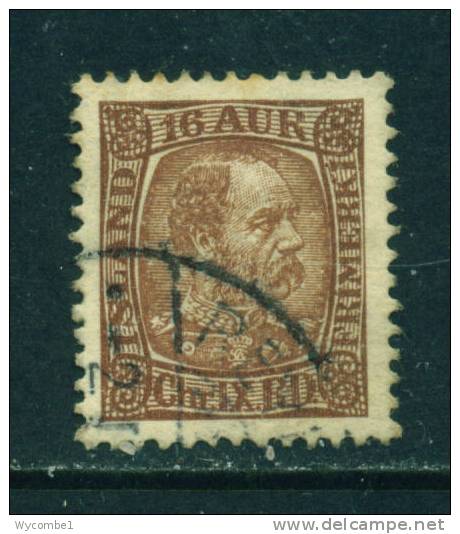 ICELAND - 1902 King Christian IX 16a Used As Scan - Usati