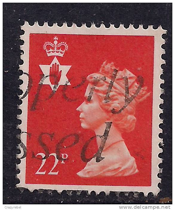 NORTHERN IRELAND GB 1990 22p Bright Orange Red Used Machin Stamp SG N155.( K140 ) - Noord-Ierland