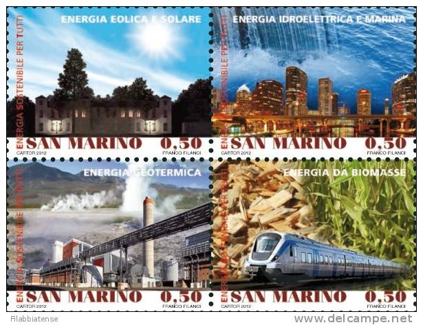 2012 - 2355/58 Energia Sostenibile   +++++++++ - Unused Stamps