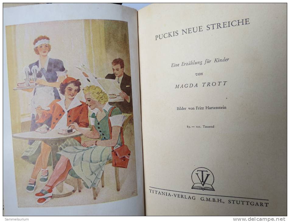Magda Trott "Puckis Neue Streiche" Von 1952 - Andere & Zonder Classificatie