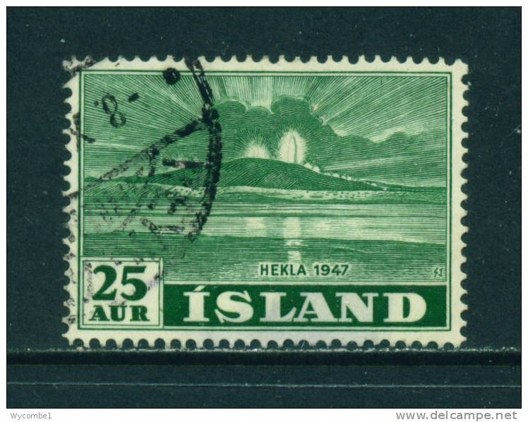 ICELAND - 1948 Mount Hekla 25a  Used As Scan - Usados