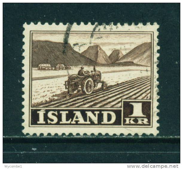 ICELAND - 1950 Pictorial Definitives 1kr  Used As Scan - Usati