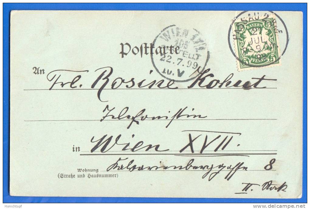 Deutschland; Passau; Gruss Aus AK; Totalansicht; 1899 - Passau