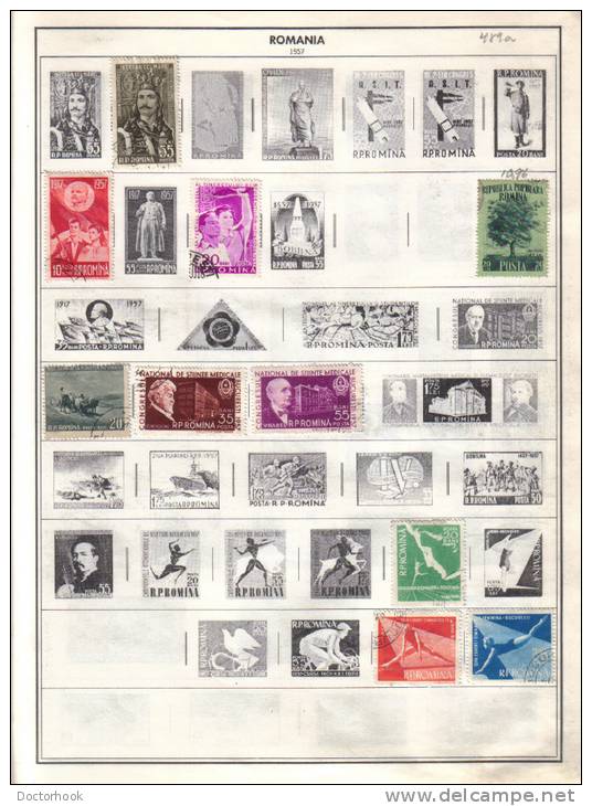 ROMANIA    Collection Of  Mounted Mint And Used As Per Scan. (7 SCANS) - Collections