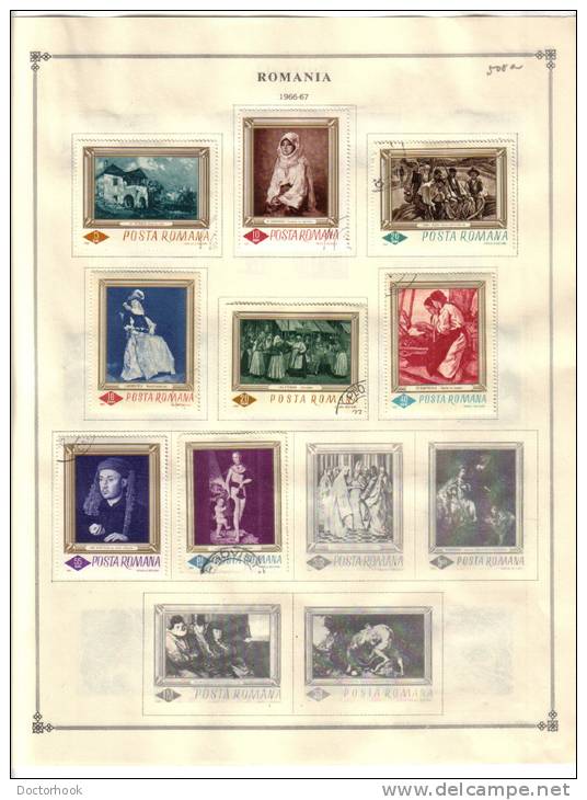 ROMANIA    Collection Of  Mounted Mint And Used As Per Scan. (4 SCANS) - Collections