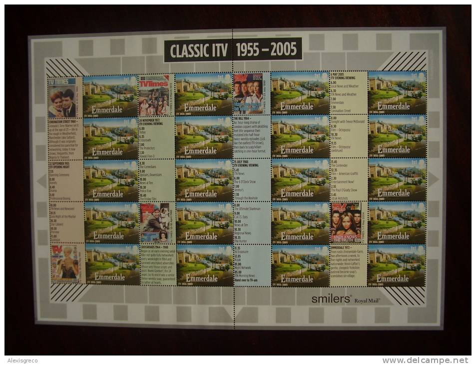 GB 2005 LABEL SHEET Issued 15th.September  MNH CLASSIC ITV. - Sheets, Plate Blocks & Multiples