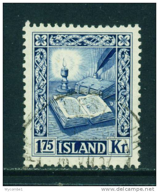 ICELAND - 1953 Saga Of Burnt Njal 1k75 Used As Scan - Oblitérés