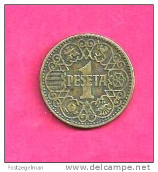 SPAIN 1944, Circulated Coin, VF, 1 Peseta, Alu-bronze KM 767 , C90.068 - 1 Peseta