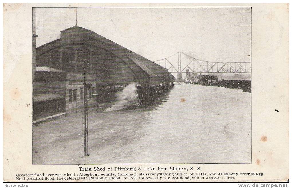 Train Shed Of Pittsburg & Lake Erie Station, S.S - Pittsburgh