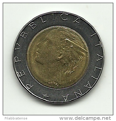 1990 - Italia 500 Lire, - 500 Lire