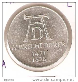 MONEDA DE PLATA DE ALEMANIA DE 5 MARK DEL AÑO 1971 LETRA D  (COIN) SILVER,ARGENT. - 5 Marchi