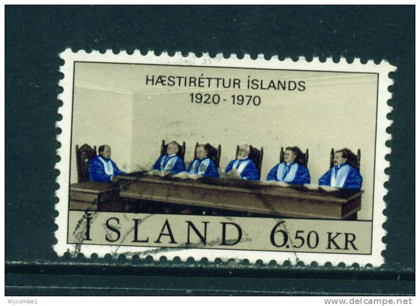 ICELAND - 1970 Supreme Court 6k50 Used (stock Scan) - Oblitérés