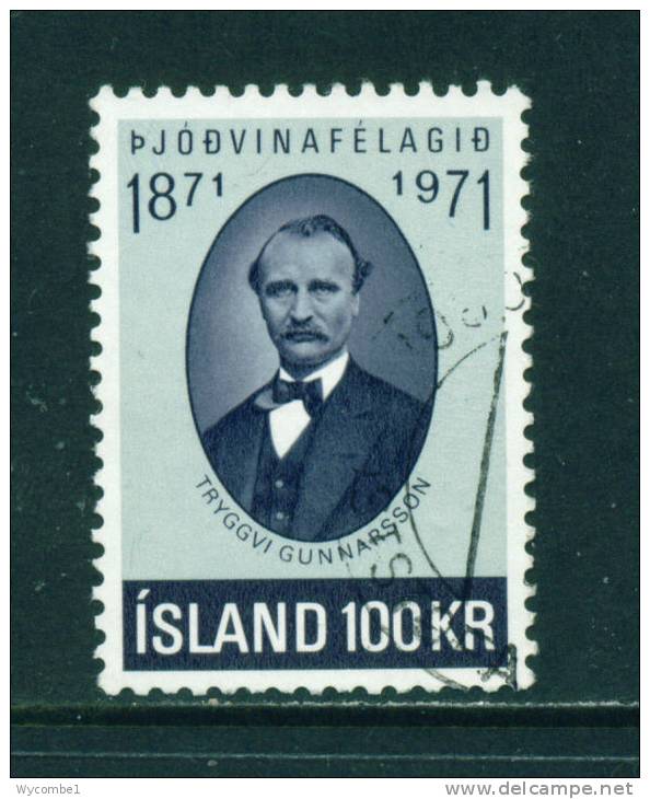 ICELAND - 1971 Patriotic Society 100k Used (stock Scan) - Oblitérés