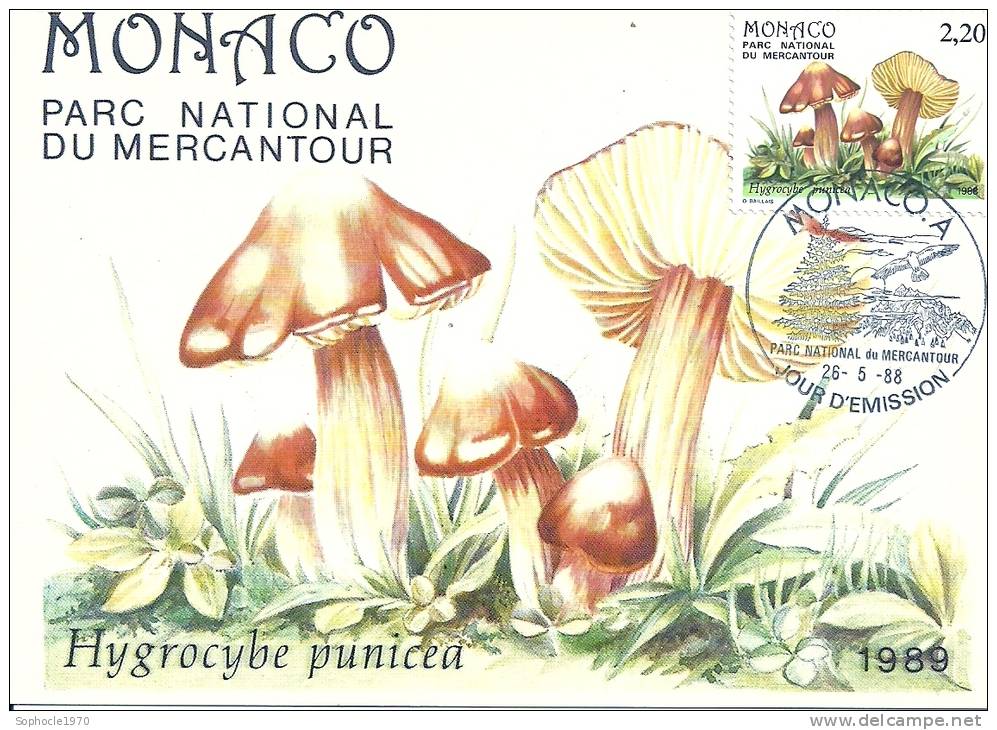 MONACO - Parc National Du Mercantour  - Timbre Et Tampon Jour D'émission - Maximumkaarten