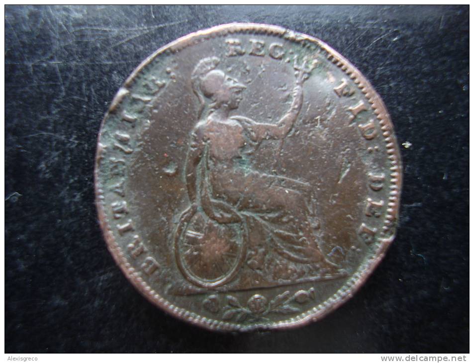 Great Britain 1853 QUEEN VICTORIA  FARTHING  USED  CONDITION As Seen. - B. 1 Farthing