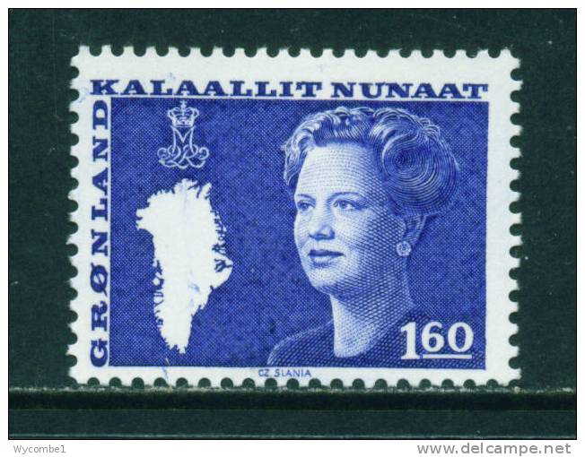 GREENLAND - 1980 Queen Margrethe And Map Of Greenland 1k60 Mounted Mint - Nuovi