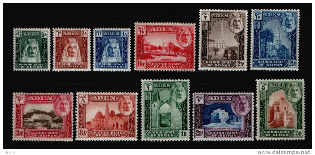 ADEN / 1942 / KATHIRI STATE OF SEIYUN / SG 1-11 / MH / VF - Aden (1854-1963)