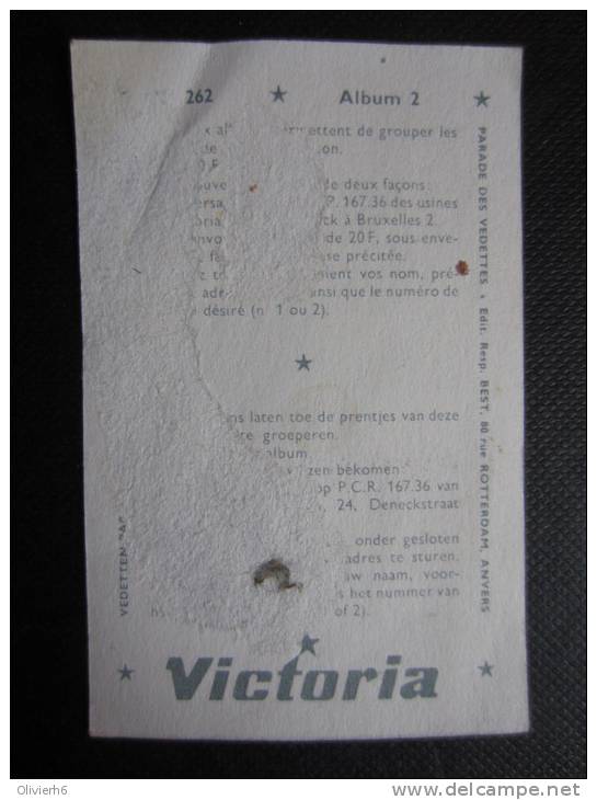 CHROMO Chocolat VICTORIA (M33) PARADE DES VEDETTES (2 Vues) N° 262 Christine LEBAIL Musique - Victoria