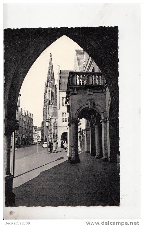 BT2256 Provinzialhauptstadt Munster Rathausdurchblick   2 Scans - Muenster