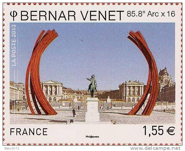 BLOC DE 12 TP BERNAR VENET - NEUF - UNIQUE - TRAITS PARASITES BLANCS VERTICAUX - Ungebraucht