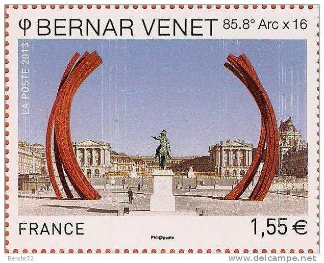 BLOC DE 12 TP BERNAR VENET - NEUF - UNIQUE - TRAITS PARASITES BLANCS VERTICAUX