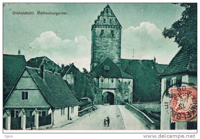 Dinkelsbühl  Rothenburgertor 1909 - Dinkelsbuehl