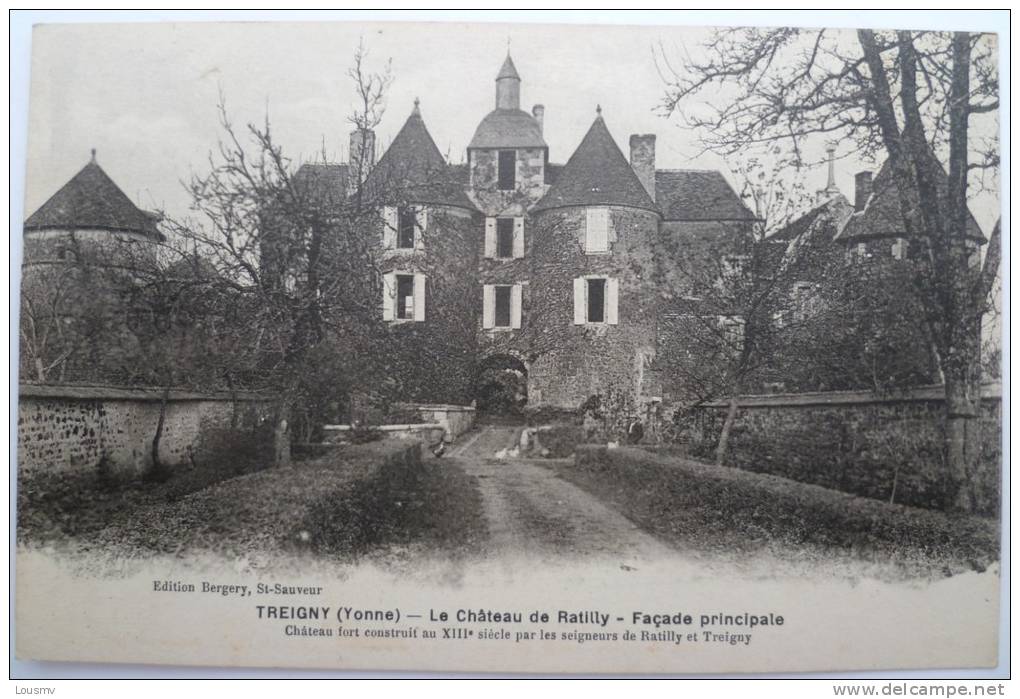 89 : Treigny - Le Château De Ratilly - Façade Principale - Treigny