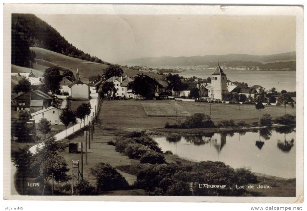 CPSM L'ABBAYE (Suisse-Vaud) - Lac De Joux - L'Abbaye