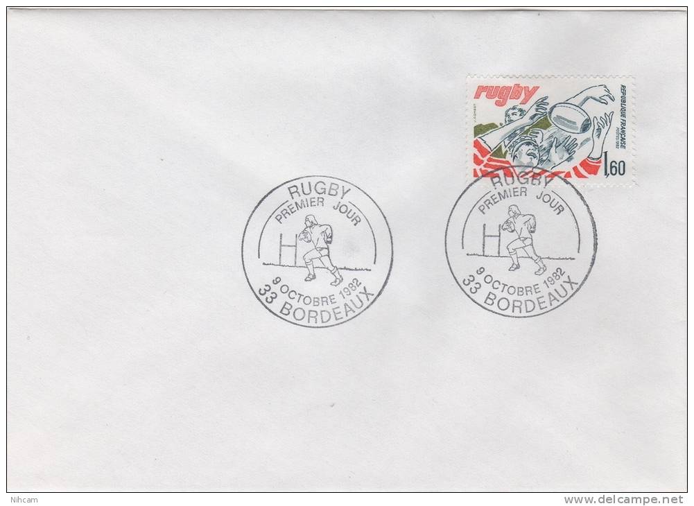 FDC RUGBY 9/10/1982 BORDEAUX - Rugby