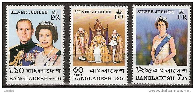 Bangladesh 1977 Silver Jubilee Coronation Queen Elisabeth - MNH**, Postfrisch Ohne Falz , Neuf Sans Charnière , Never Hi - Bangladesh
