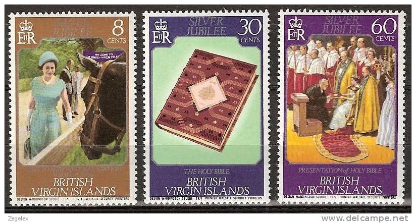 British Virgin Islands 1977  Silver Jubilee Coronation Queen Elisabeth - Complete - MNH**, Postfrisch Ohne Falz , Neuf S - Britse Maagdeneilanden