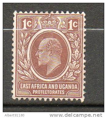 AFRIQUE ORT BRITANIQUE &OUGANDA  Edouard VII  1907 N°124 - Neue Republik (1886-1887)