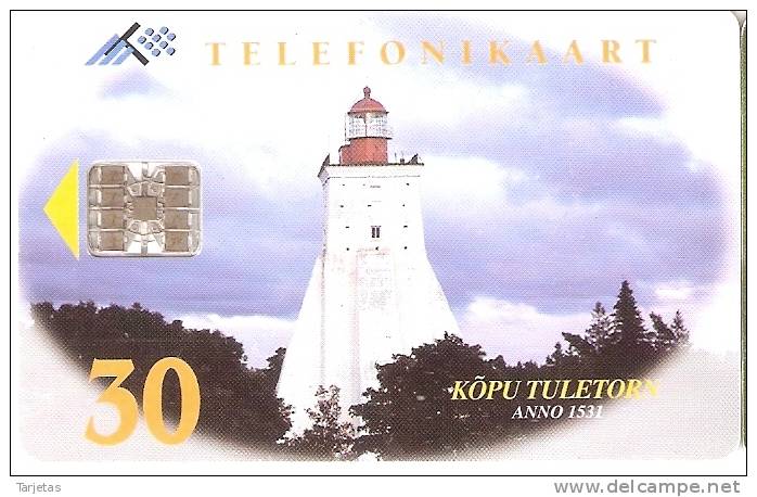 TARJETA DE ESTONIA DE UN FARO (LIGHTHOUSE) - Lighthouses