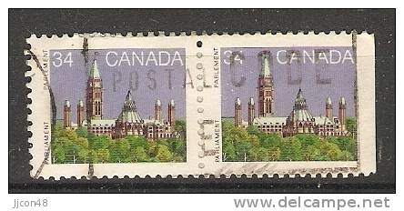 Canada  1985-90 Definitives; Parliament  (o) - Einzelmarken